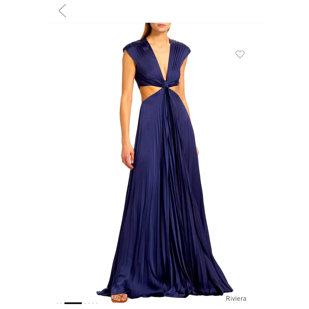 ALC Alejandra Pleated Cut Out Gown
